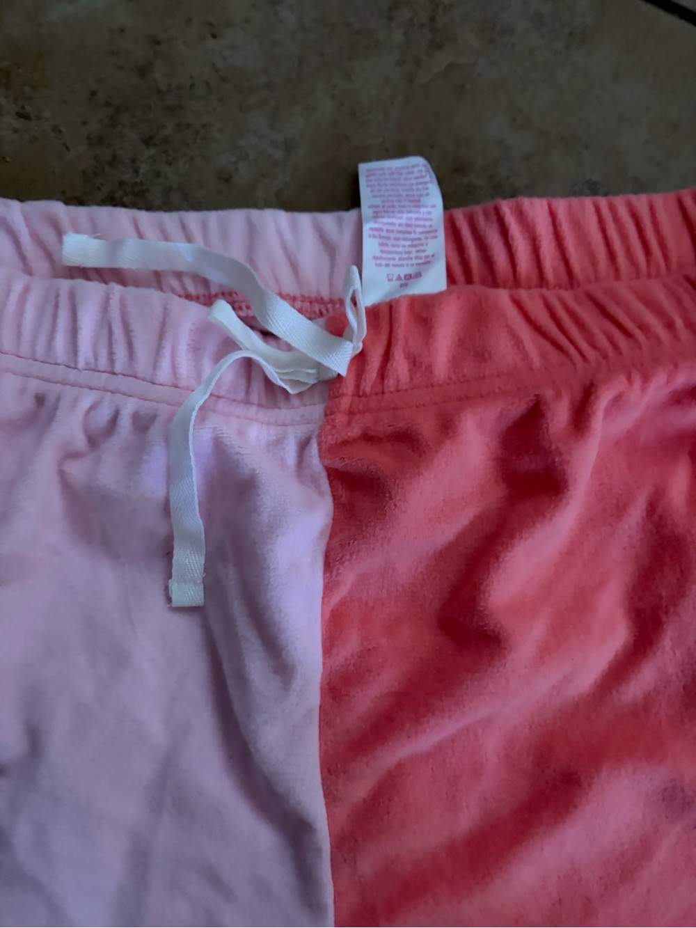 Justice Two-Tone Pink Drawstring Shorts